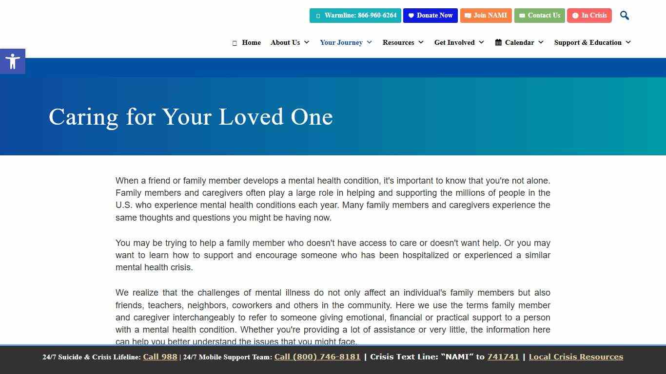 Caring for Your Loved One - NAMI Sonoma County