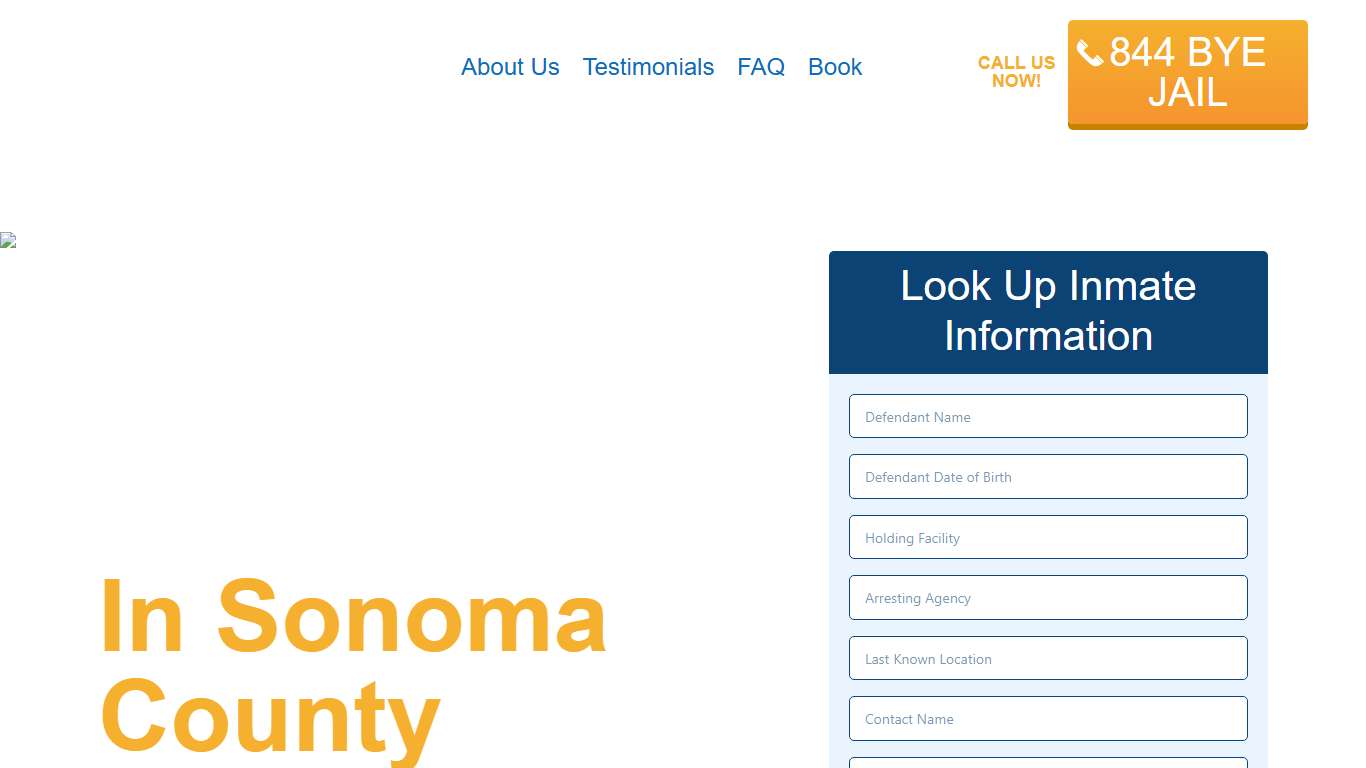 Find An Inmate in Sonoma County – SearchInmate.com