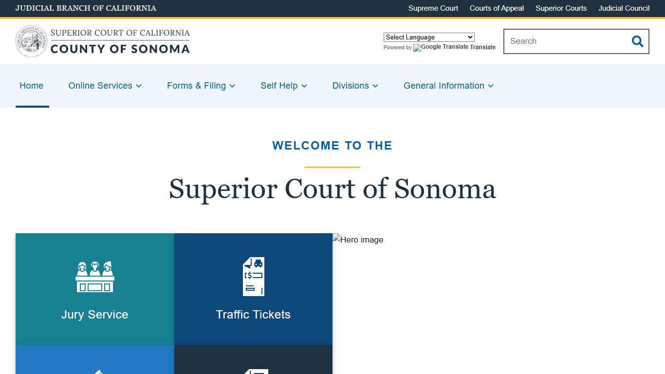 Home Superior Court of California County of Sonoma